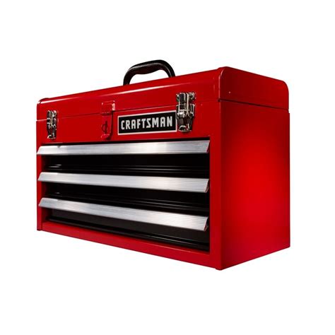 craftsman cmst22036rb 20.5-in 3-drawer red steel lockable tool box|CRAFTSMAN Tool Chest .